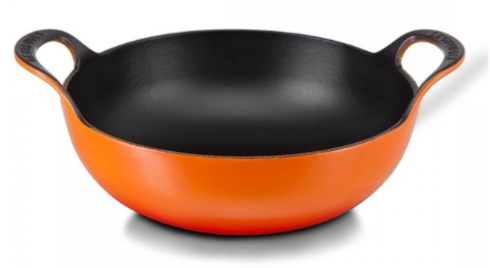 Plat Balti Le Creuset 24 cm en fonte émaillée noir - volcanique