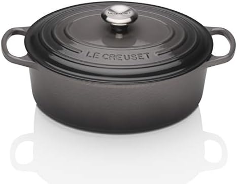 Cocotte ovale en fonte émaillée Le Creuset 29 cm flint oyster