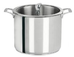 MARMITE INOX AVEC COUVERCLE VERRE CASTELINE CRISTEL