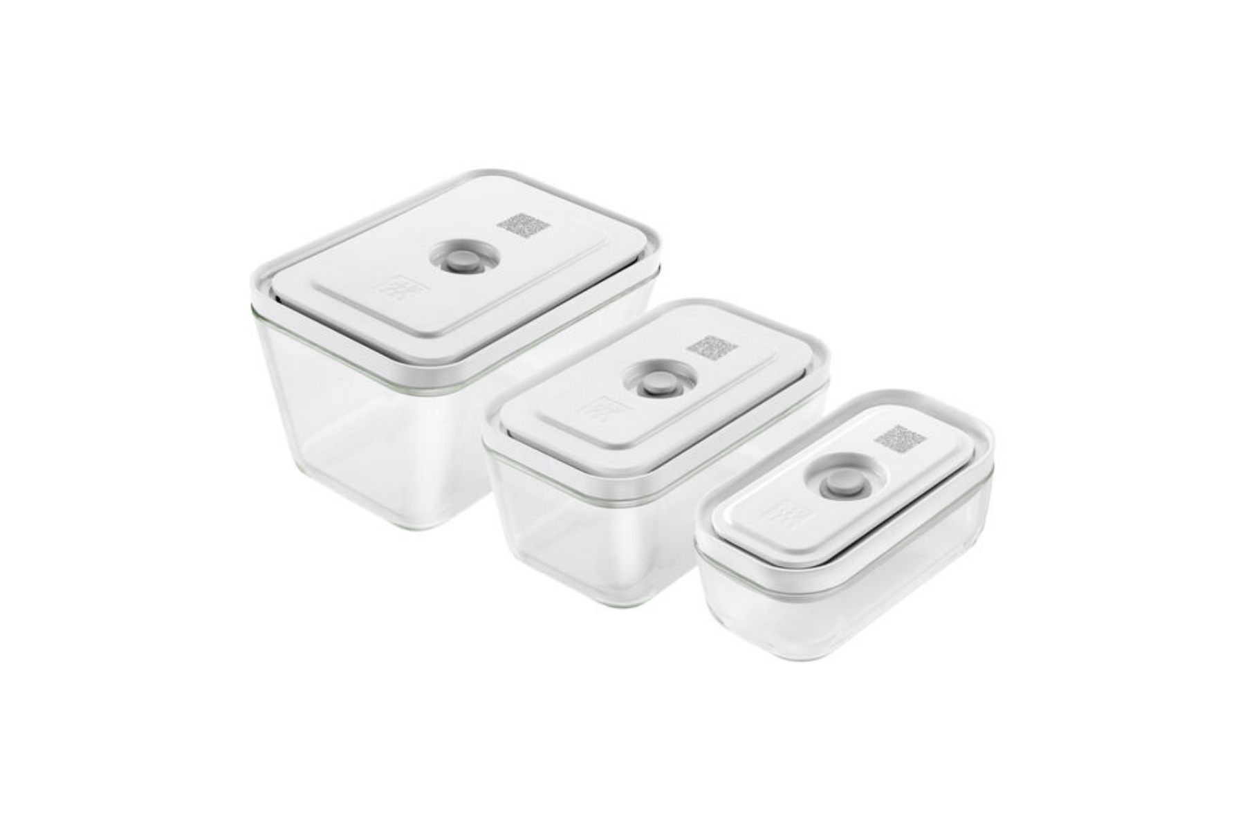 Set de 3 boites sous-vide Fresh & Save Zwilling verre rectangulaires - S/M/L