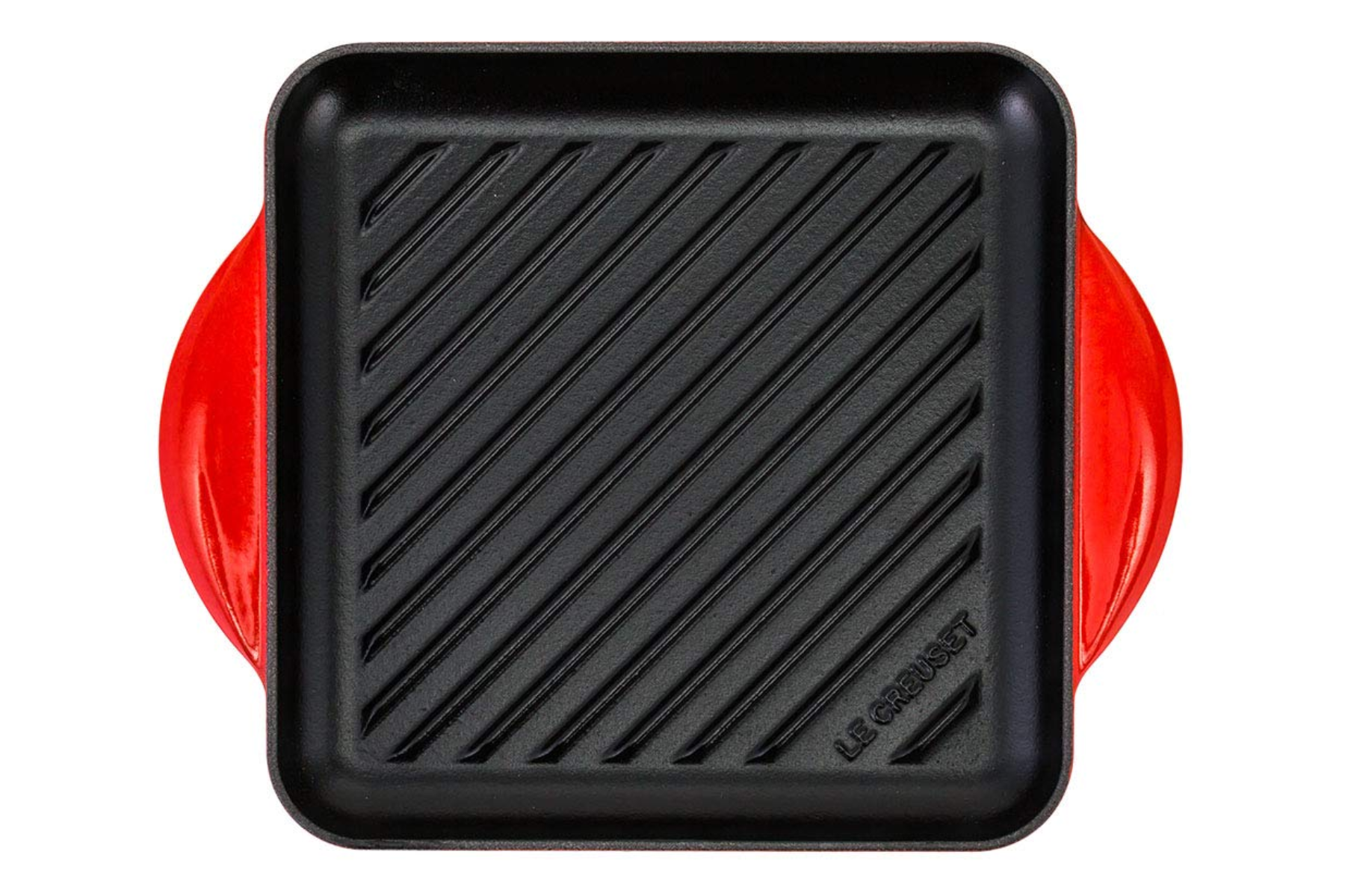 Gril carré en fonte Le Creuset Cerise - 24 cm