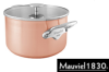 COCOTTE AVEC COUVERCLE VERRE MAUVIEL M'3S - Ø 24 CM