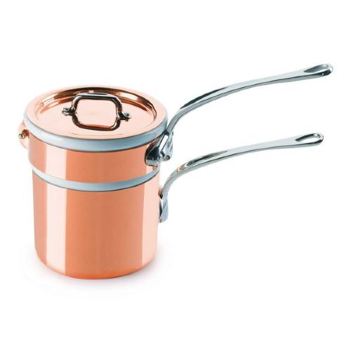 BAIN MARIE M'HERITAGE  M'150S CUIVRE - MONTURE FONTE D'INOX