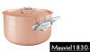 COCOTTE AVEC COUVERCLE CUIVRE MAUVIEL M'3S - Ø 24 CM