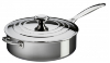 Sauteuse à bord droit en inox avec couvercle Le Creuset 24 cm