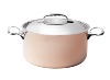 FAITOUT AVEC COUVERCLE INOCUIVRE DE BUYER 20 CM - FONTE D'INOX