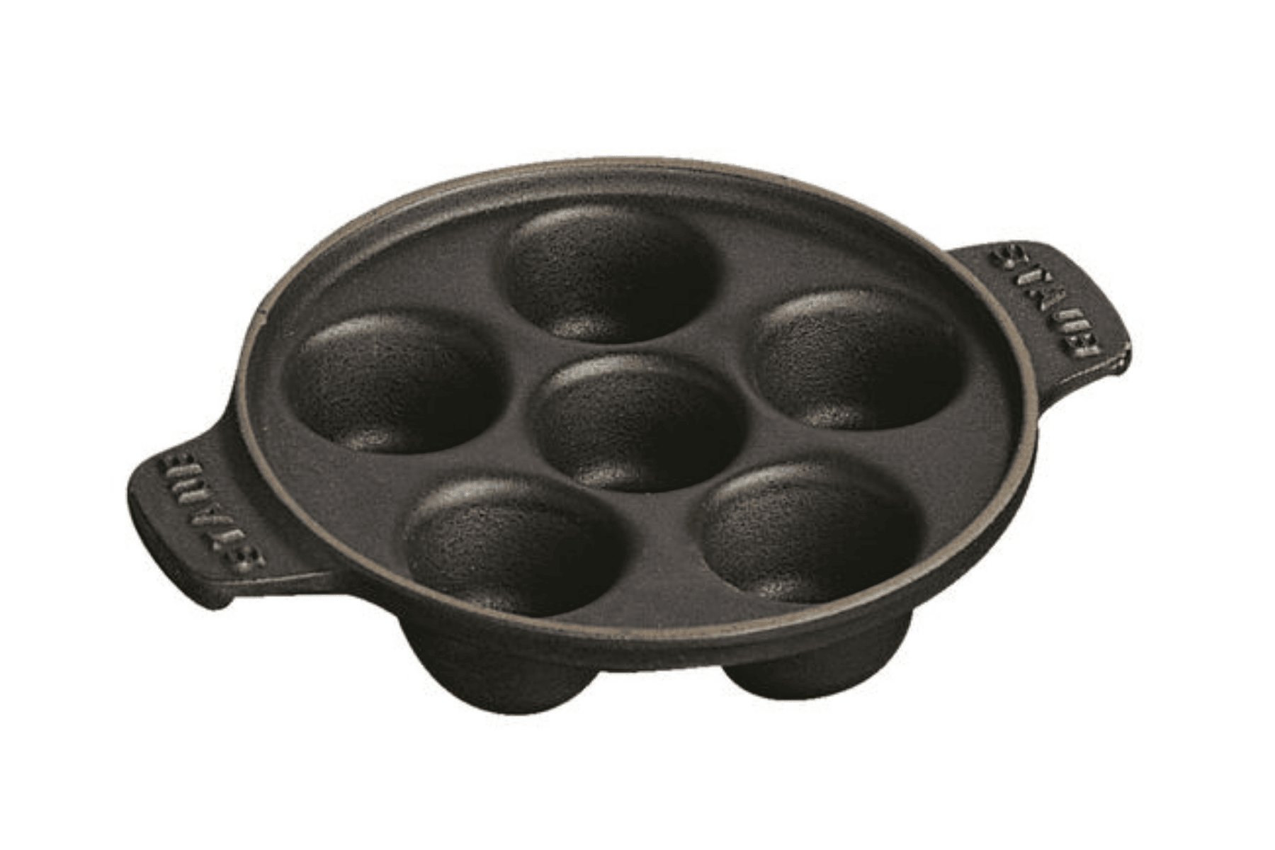 Poêlon à escargots en fonte Staub noir mat 6 trous - 14 cm