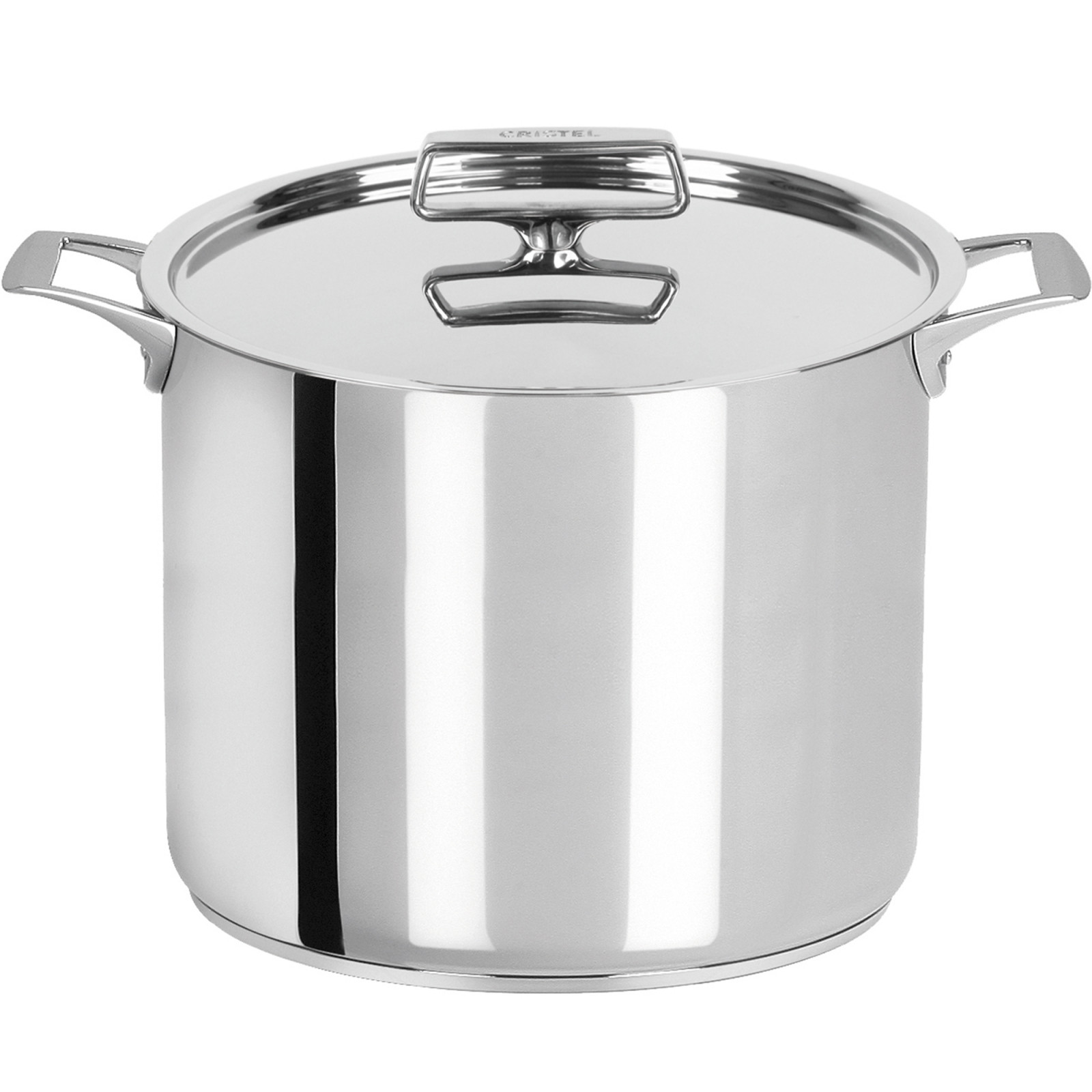 Marmite inox Castel pro avec couvercle - 24 cm