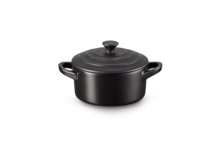 Mini Cocotte en Céramique Le creuset 10 cm noir ébène