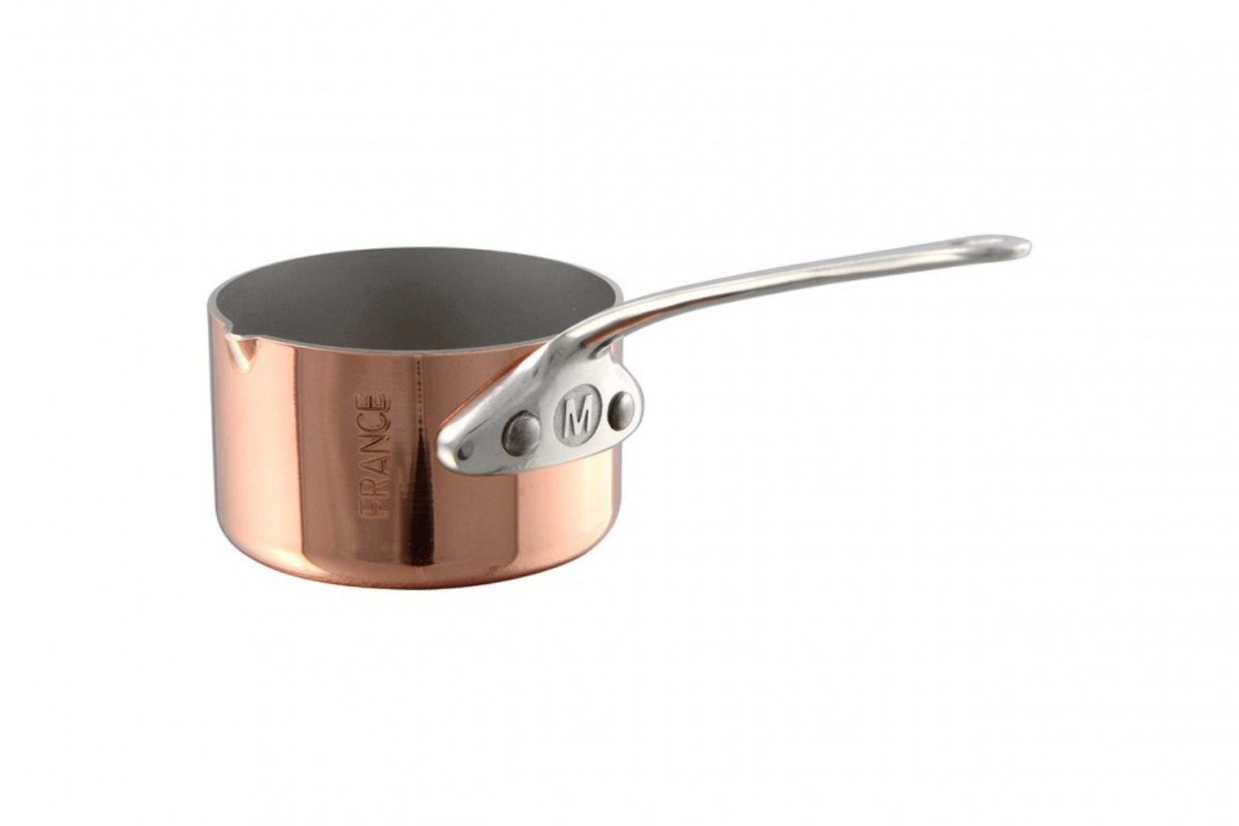 Casserolette Mauviel M'Minis M'150S cuivre 7 cm - manche fonte d'inox