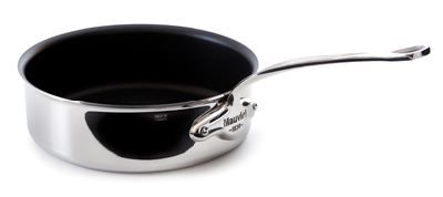 PLAT A SAUTER INOX ÉCLIPSE + MAUVIEL M'COOK, DIAMETRE 24 CM