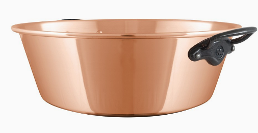 Bassine à confiture Mauviel M'passion - lisse monture fonte par électrolyse 36 cm