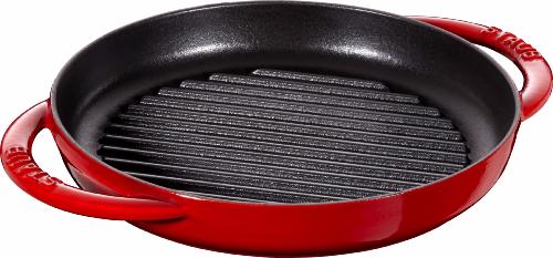 Grill rond en fonte Staub Cerise 23 cm
