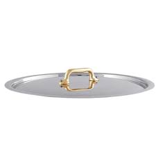 Couvercle inox Mauviel M'Cook B monture bronze - 14 cm