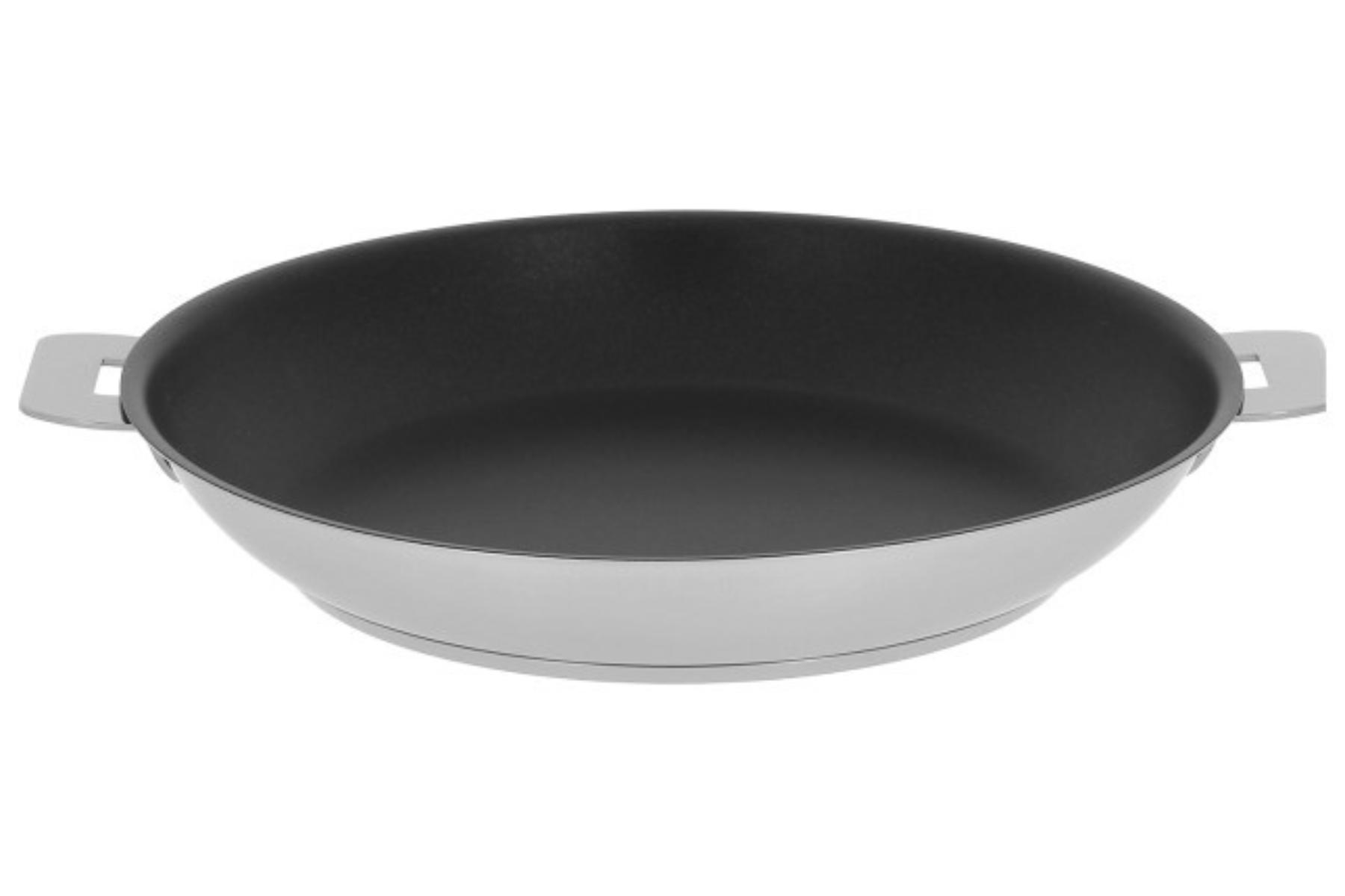 Poêle inox antiadhésive Cristel Strate 24 cm - poignées amovibles