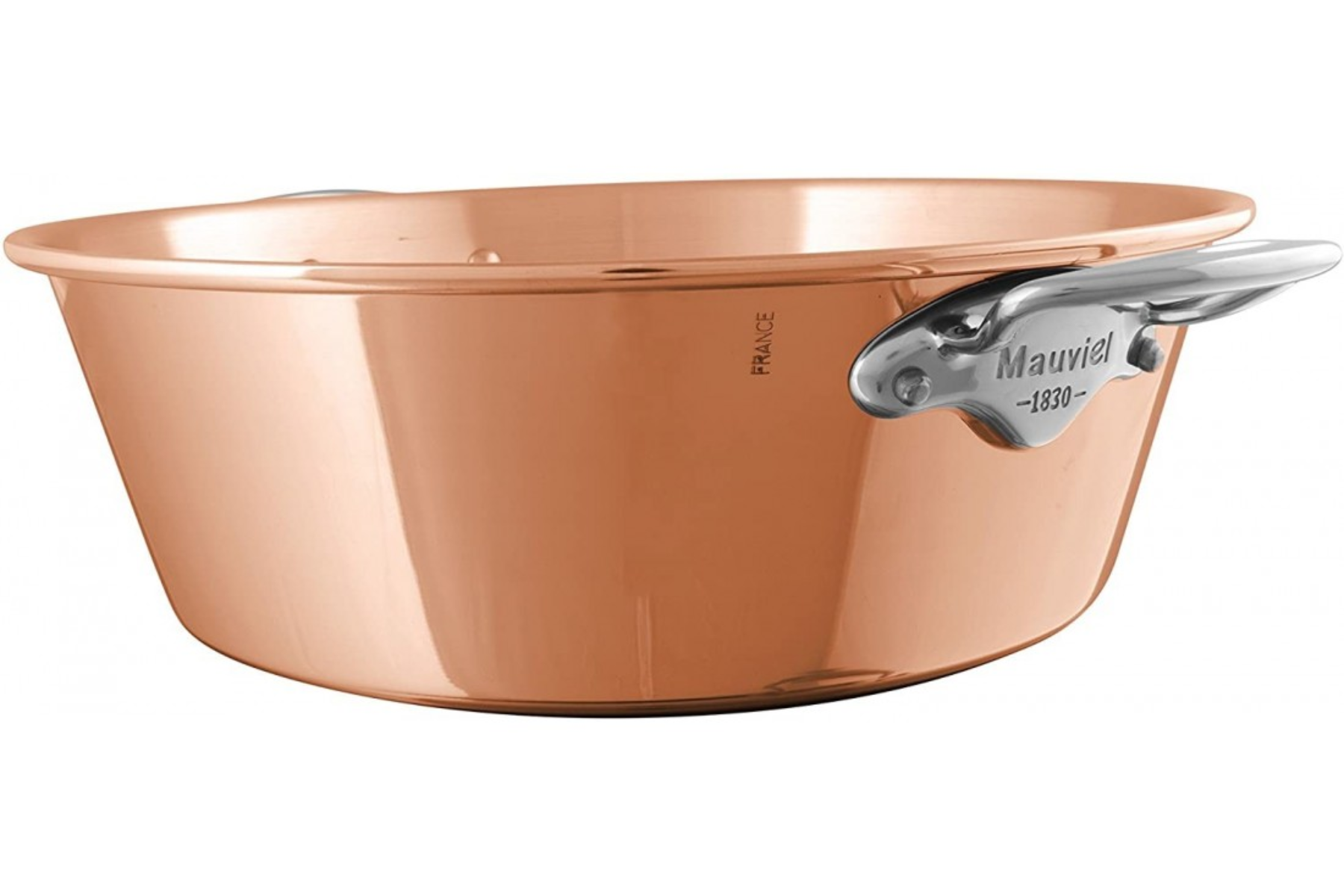 Bassine à confiture lisse Mauviel M'Passion - monture fonte d'inox 36 cm