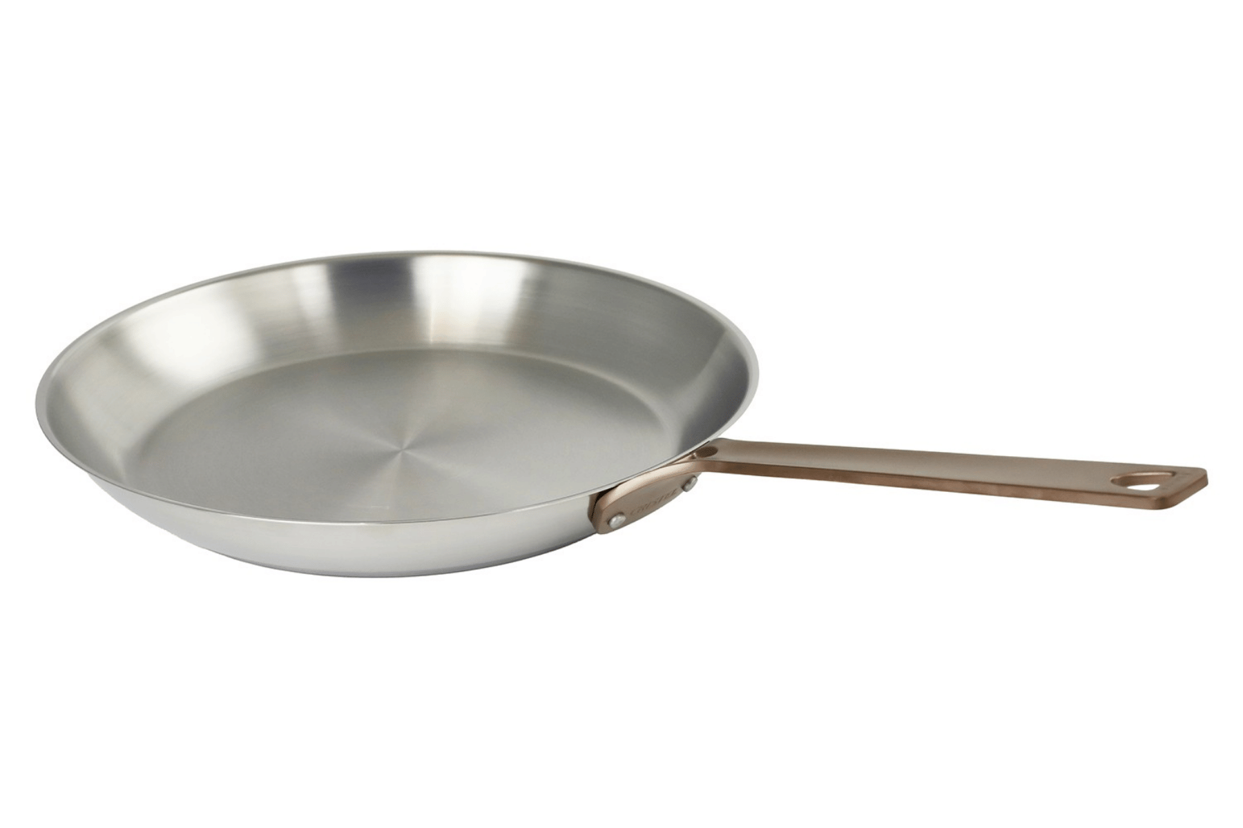 Poêle inox Cristel 1826 Bicentenaire poignée cuivrée - 26 cm