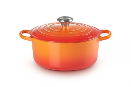 Cocotte ronde en fonte émaillée Le Creuset 20 cm volcanique