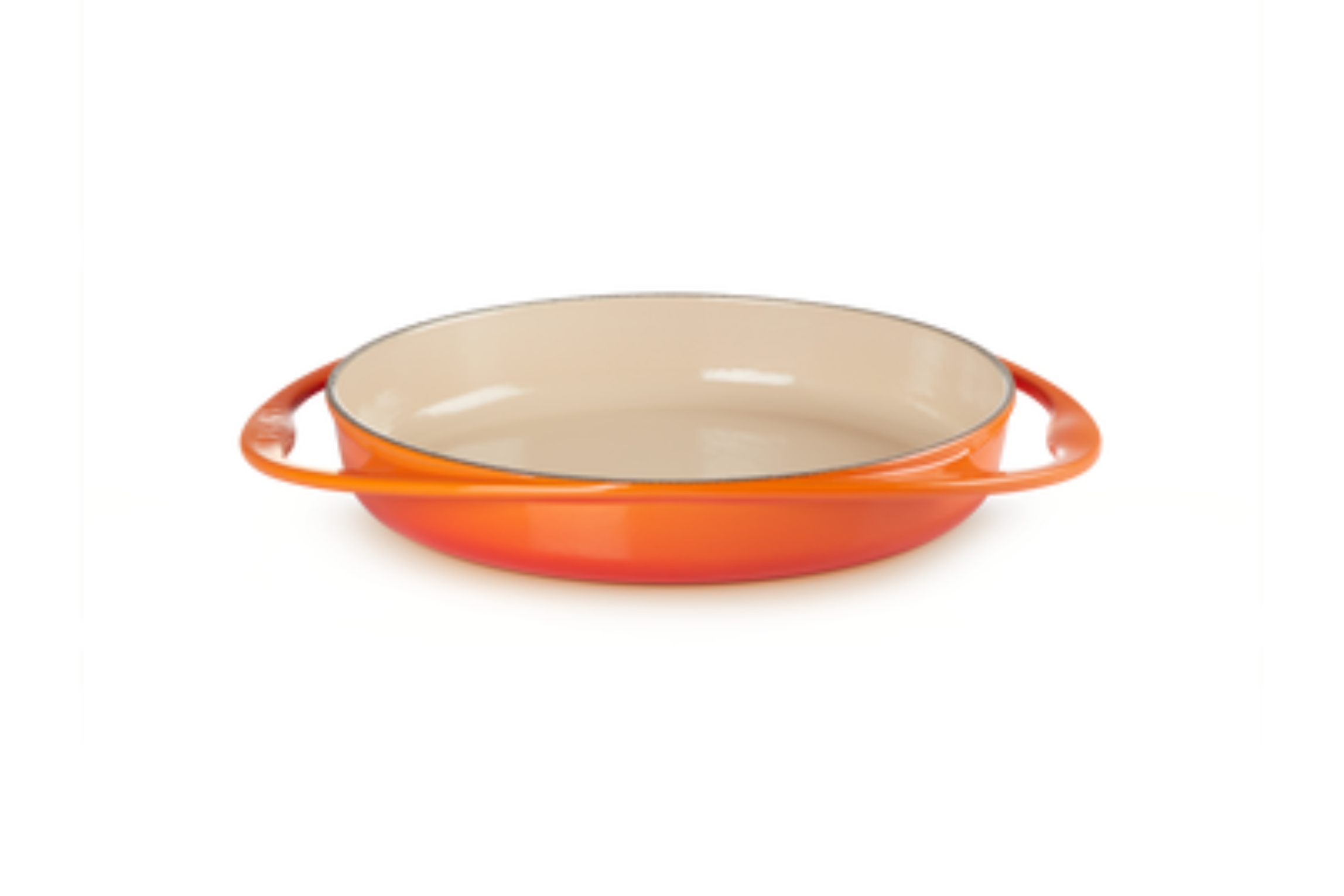 Plat à tarte tatin en fonte émaillée Le Creuset 28 cm volcanique