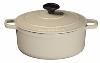 COCOTTE FONTE CHASSEUR RONDE 26 CM - MERINGUE