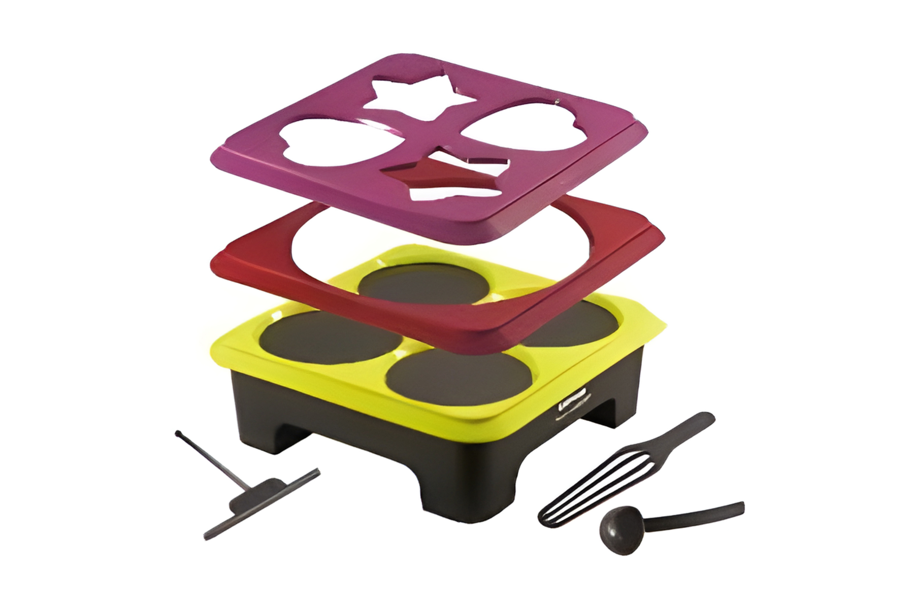 Crêpière Lagrange Créativ' Duo - 3 pochoirs