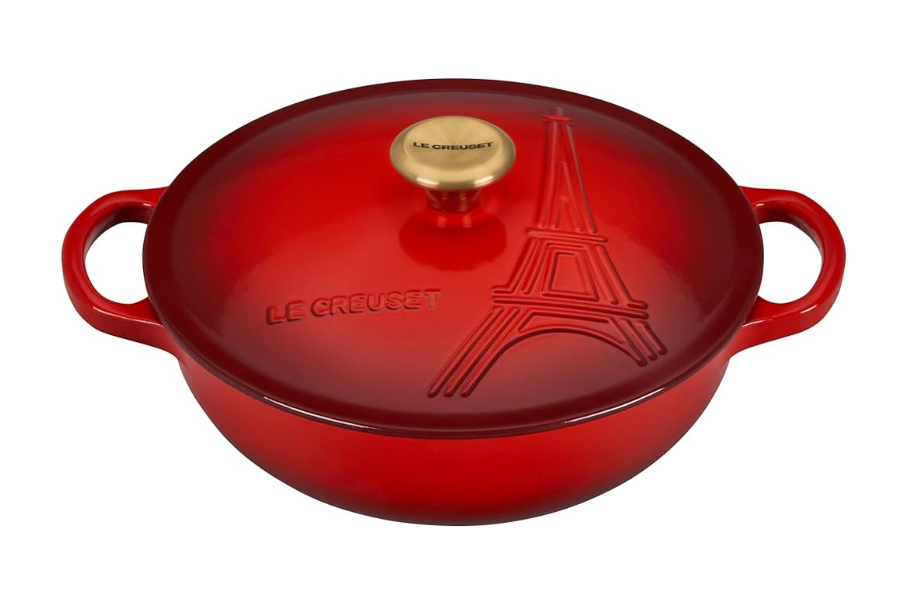 Cocotte en fonte Le creuset Tour Eiffel Cerise - 22 cm