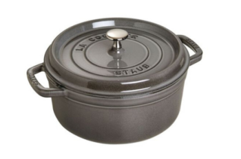 Cocotte ronde en fonte Staub 26 cm gris graphite