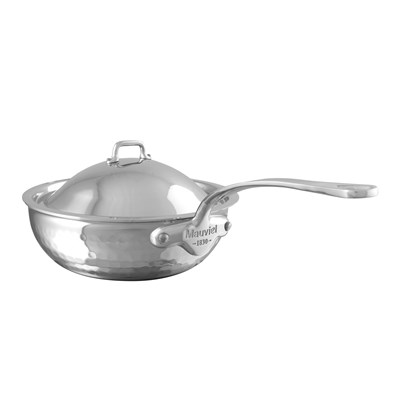 SAUTEUSE ÉVASÉE BOMBÉE 24 CM AVEC COUVERCLE - MAUVIEL M'ELITE