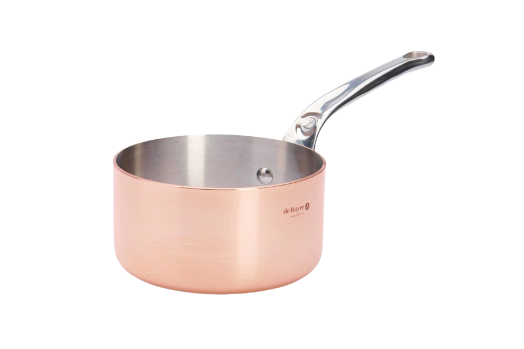 Casserole De Buyer Inocuivre 14 cm - manche fonte d'inox