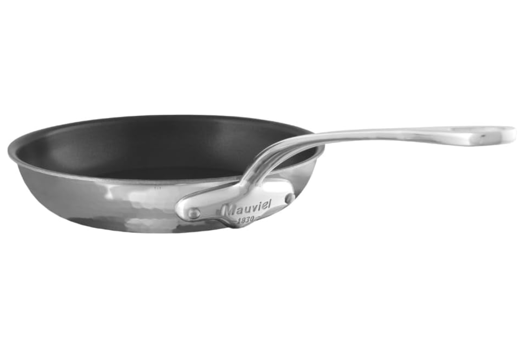 Poêle inox martelé antiadhésive Mauviel M'Elite 24 cm - manche fonte d'inox