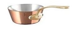 SAUTEUSE EVASÉE EN CUIVRE ETAMÉ MONTURE BRONZE Ø 24 CM - M'TRADITION MAUVIEL