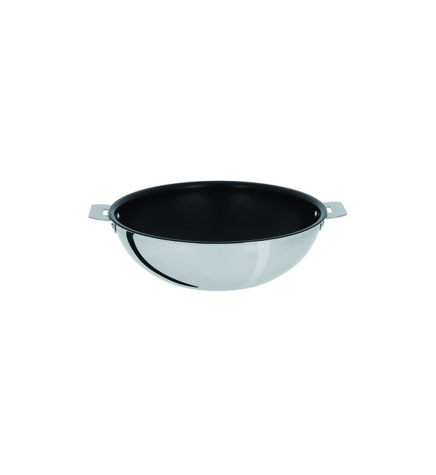 Wok casteline  avec revêtement Cristel 28 cm