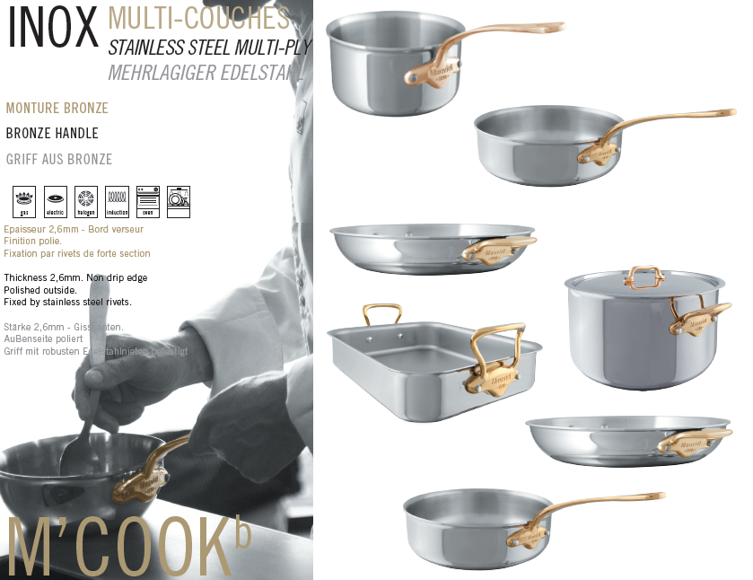 Mauviel M'cook : La référence qualité de la cuisson en acier Inox