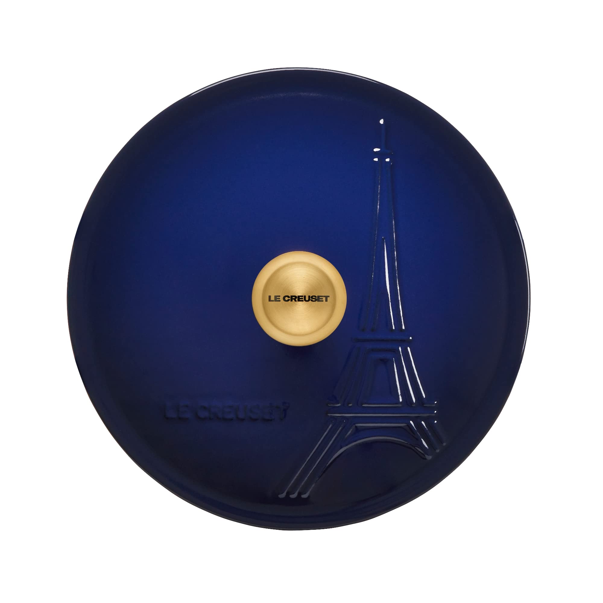 Cocotte Le creuset Tour Eiffel en fonte émaillée 22 cm bleu indigo