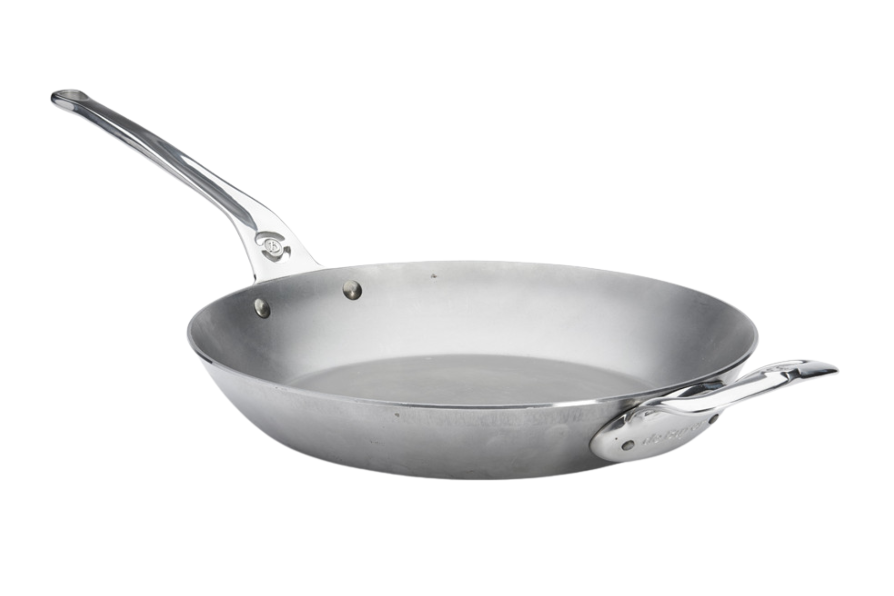Poêle pro en acier De Buyer Minéral B 32 cm - manche fonte d'inox