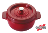 COCOTTE RONDE EN FONTE GODIN - ROUGE - Ø 19 CM