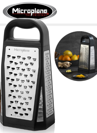 Elite Box Grater - Microplane - 5 Faces