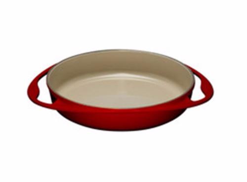 Plat à tarte tatin en fonte émaillée Le Creuset 25 cm cerise