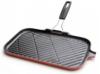 GRIL RECTANGULAIRE LE CREUSET EN FONTE AVEC POIGNÉE SILICONE REPLIABLE ET AMOVIBLE - 36 X 20 CM