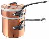 BAIN MARIE M'HERITAGE M'150 ONYX CUIVRE - MONTURE FONTE INOX LAQUÉE