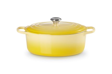 Cocotte ovale en fonte émaillée Le Creuset 29 cm soleil