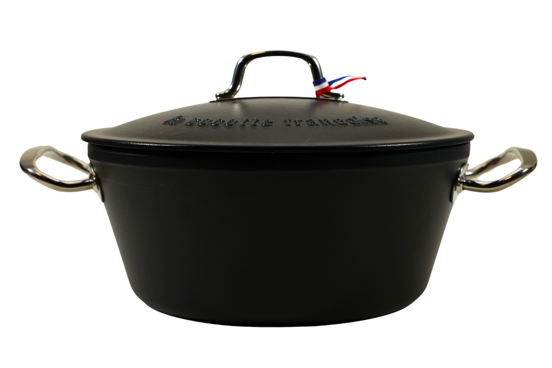 Cocotte fonte émaillée 26 cm Noire La Cocotte Française