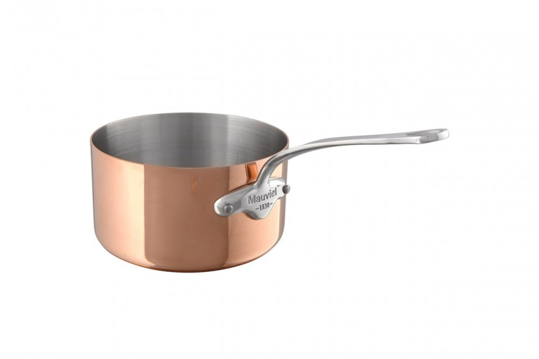 Casserole Mauviel M'Héritage M'150S cuivre 16 cm - manche fonte d'inox
