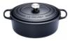 Cocotte en fonte ovale le creuset - 33 cm noir mat