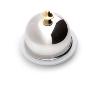 BEURRIER PORCELAINE MAUVIEL AVEC COUVERCLE INOX