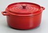 COCOTTE RONDE EN FONTE 18 CM INVICTA - ROUGE