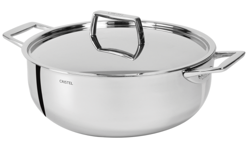 Faitout Cristel " castel pro" - inox 28 cm + couvercle