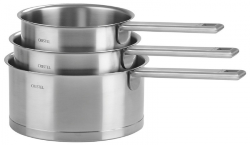 LOT DE 3 CASSEROLES CRISTEL STRATE POIGNEE FIXE