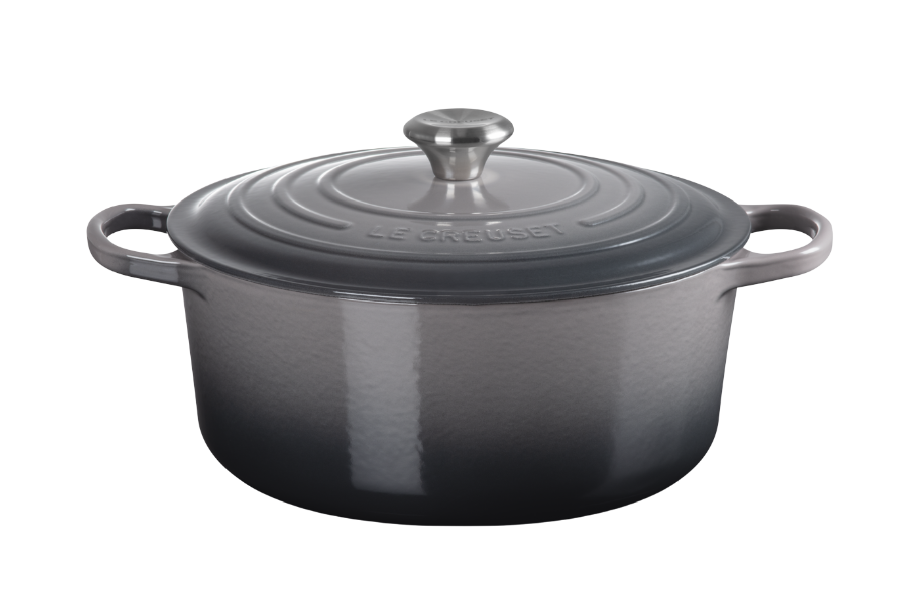 Cocotte en fonte Le Creuset ronde Flint Oyster - 28 cm