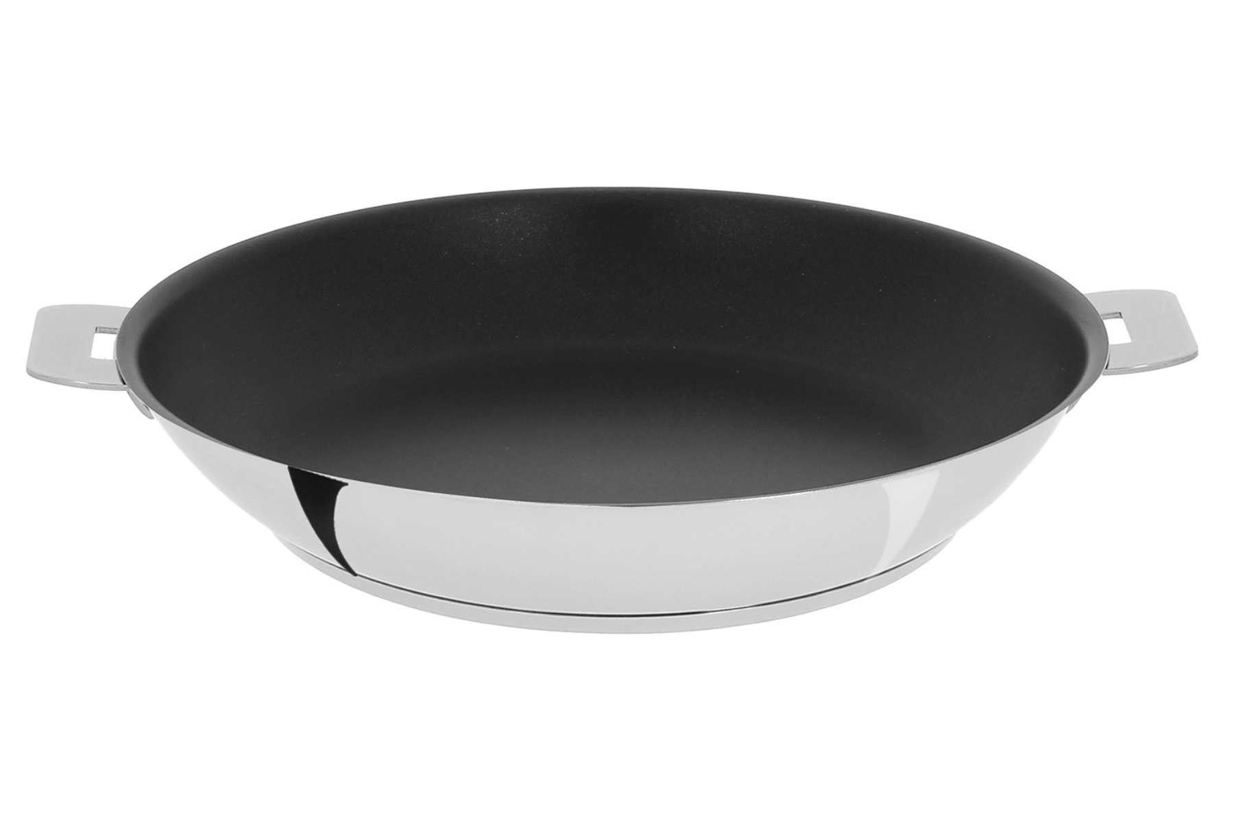Poêle inox antiadhésive Cristel Mutine amovible - 24 cm